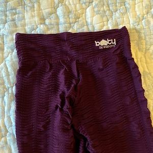 Ribbed leggings, purple/ açaí color